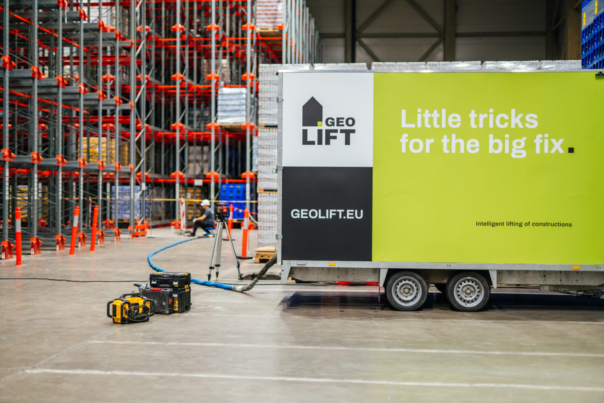 Industrial floor stabilisation and repair using Geolift’s root-cause driven geopolymer technology