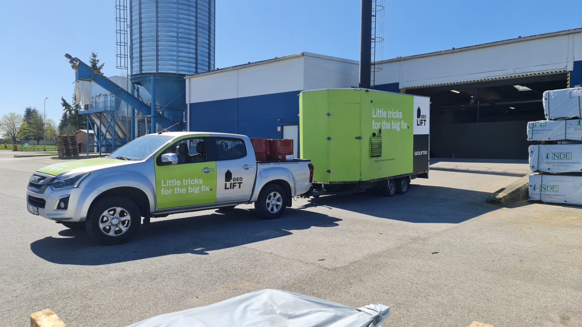 Ground improvement applications in industrial environments